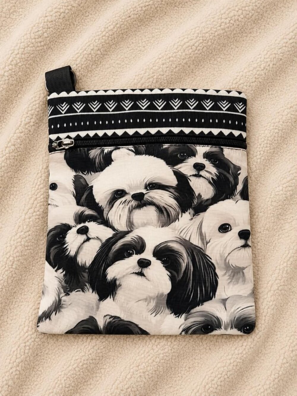 Shih Tzu Dog Print Crossbody Bag